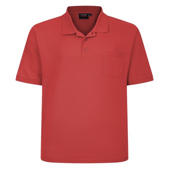 Espionage P074C Kortærmet Poloshirt Brændt Orange - Polo- & piqueskjorter - Poloskjorte i store størrelser - 2XL-8XL