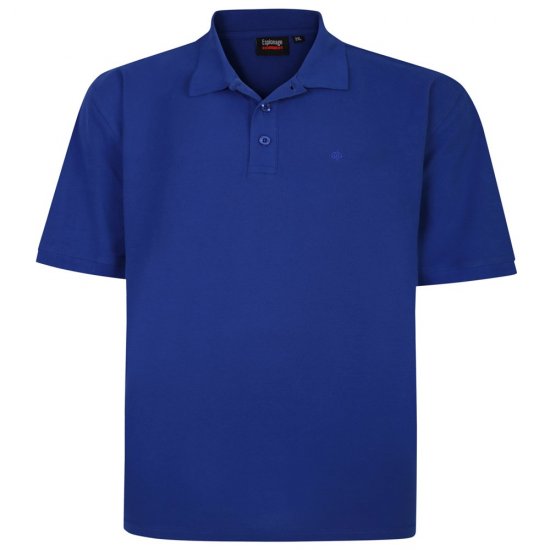 Espionage P074C Kortermet Piké Kongeblå - Polo- & piqueskjorter - Poloskjorte i store størrelser - 2XL-8XL