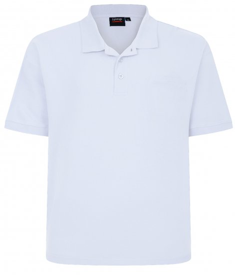 Espionage P074 poloskjorte hvit - Polo- & piqueskjorter - Poloskjorte i store størrelser - 2XL-8XL