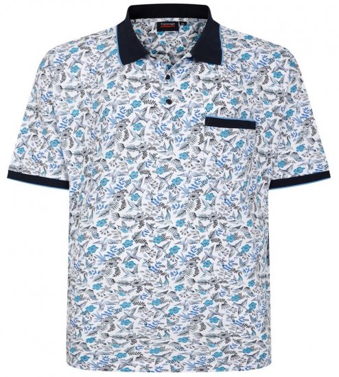 Espionage P224 poloskjorte med fuglemønster - Polo- & piqueskjorter - Poloskjorte i store størrelser - 2XL-8XL