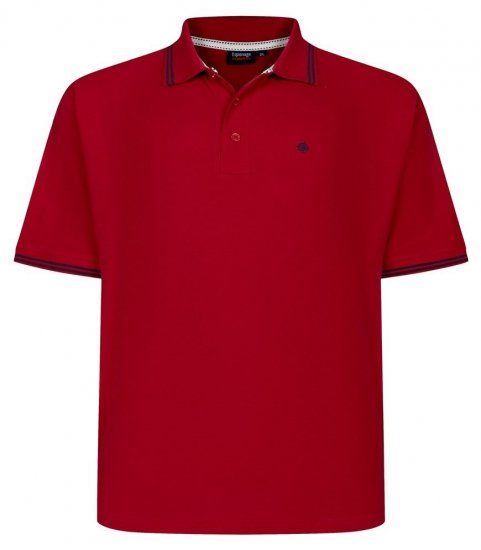 Espionage P232 Pikepoloskjorte rød/mørkeblå - Polo- & piqueskjorter - Poloskjorte i store størrelser - 2XL-8XL