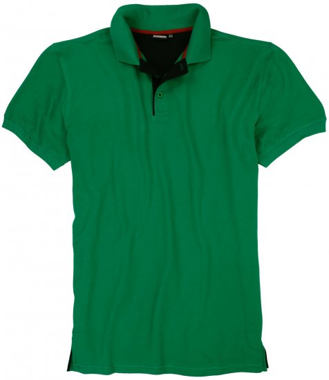 Adamo Pablo Comfort fit Polo shirt Green - Polo- & piqueskjorter - Poloskjorte i store størrelser - 2XL-8XL