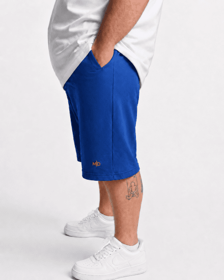 Motley Denim Paris Sweatshorts Royal Blue - Sweatbukser og-shorts - Sweatbukser og Sweatshorts 2XL-12XL