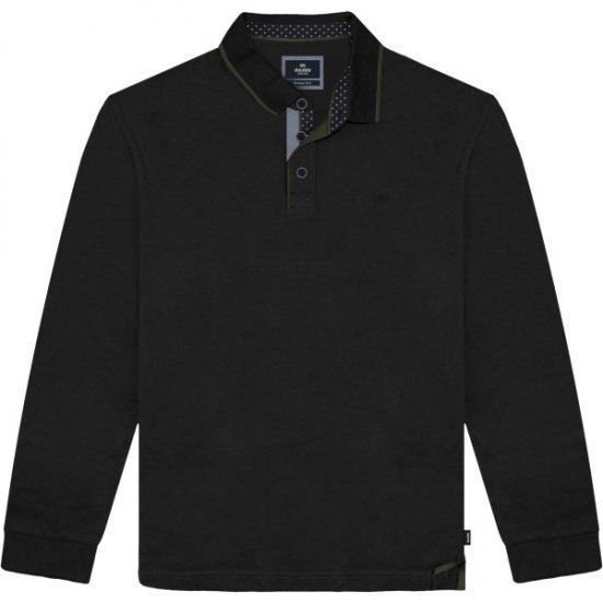 Double Outfitters PS-3098 Polo Shirt Print Black - Polo- & piqueskjorter - Poloskjorte i store størrelser - 2XL-8XL