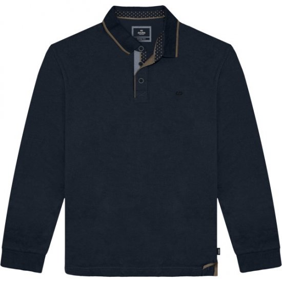 Double Outfitters PS-3098 Polo Shirt Print Navy - Polo- & piqueskjorter - Poloskjorte i store størrelser - 2XL-8XL