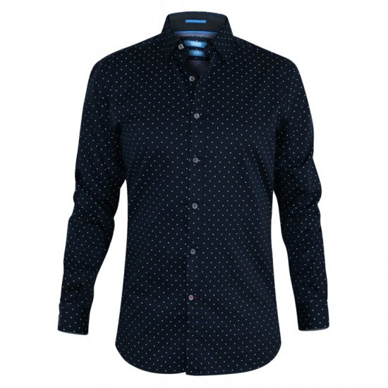 D555 Rashard Long Sleeve Printed Shirt - Skjorter - Store skjorter - 2XL-8XL
