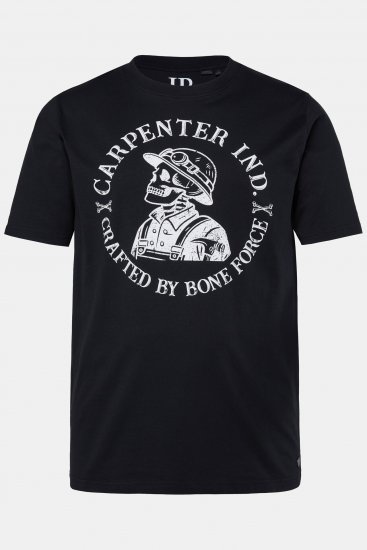 JP1880 T-Shirt Chest Print Bone Force Black - T-skjorter - Store T-skjorter - 2XL-14XL