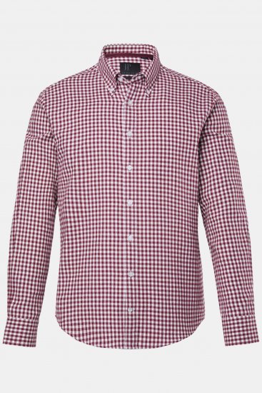JP1880 Checked Flannel Shirt Long Sleeve Light Red - Skjorter - Store skjorter - 2XL-8XL