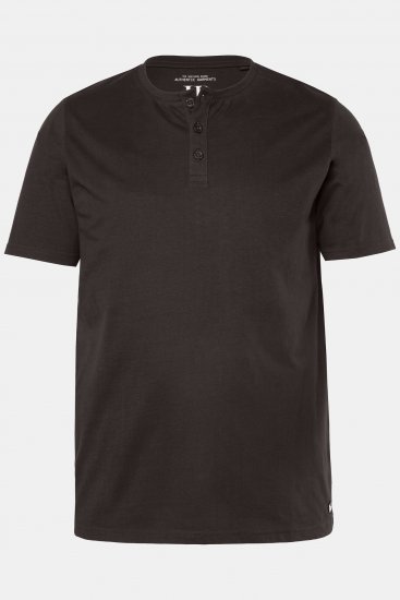 JP1880 Henley Basic T-Shirt with Buttons Brown - T-skjorter - Store T-skjorter - 2XL-14XL