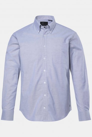 JP1880 Oxford Shirt Flexnamic Long Sleeve Grey - Skjorter - Store skjorter - 2XL-8XL