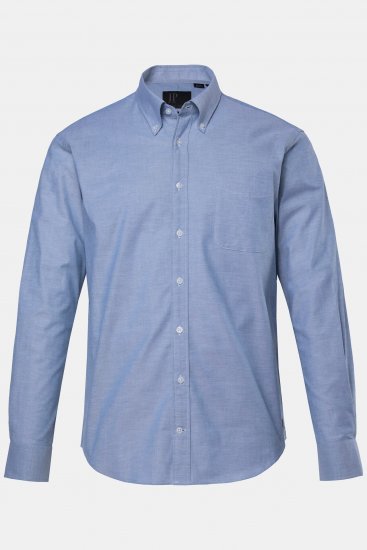 JP1880 Oxford Shirt Flexnamic Long Sleeve Ash Turquoise - Skjorter - Store skjorter - 2XL-8XL