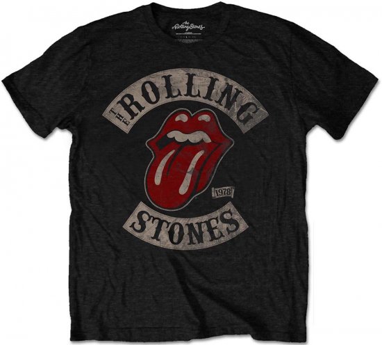 Rolling Stones 1978 Tour T-shirt Black - T-skjorter - Store T-skjorter - 2XL-14XL