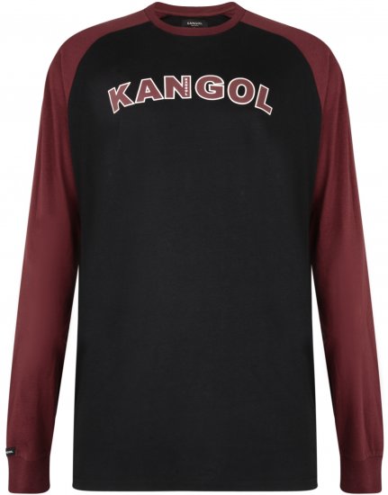 Kangol Rufio Long Sleeve T-shirt Black - T-skjorter - Store T-skjorter - 2XL-14XL