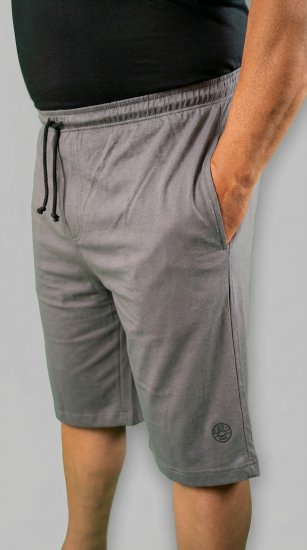 20 Nodi Scirocco Short Leg Sports Pants in Combed Cotton Jersey Grey - Sweatbukser og-shorts - Sweatbukser og Sweatshorts 2XL-12XL
