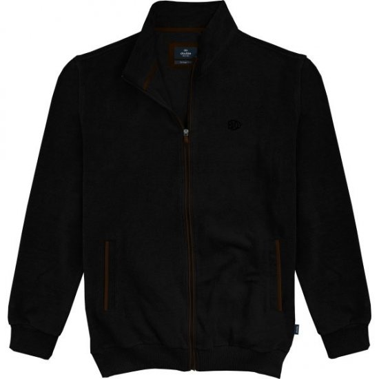 Double Outfitters SEL-1168 Collegejakke med glidelås Svart - Gensere og hettegensere - Store hettegensere - 2XL-14XL