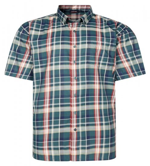 Espionage SH447 Rutete skjorte grønn - Skjorter - Store skjorter - 2XL-8XL