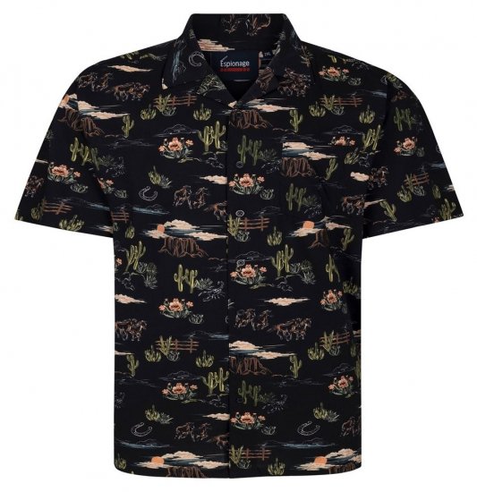 Espionage SH463 Prairie Trykt skjorte multi - Skjorter - Store skjorter - 2XL-8XL
