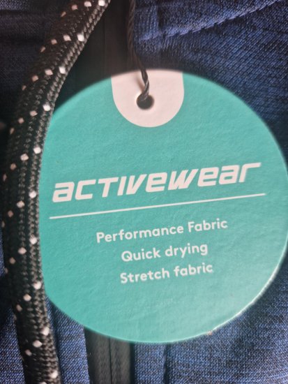 Kam Jeans AP008 Active Performance Hoodie Indigo - Gensere og hettegensere - Store hettegensere - 2XL-14XL