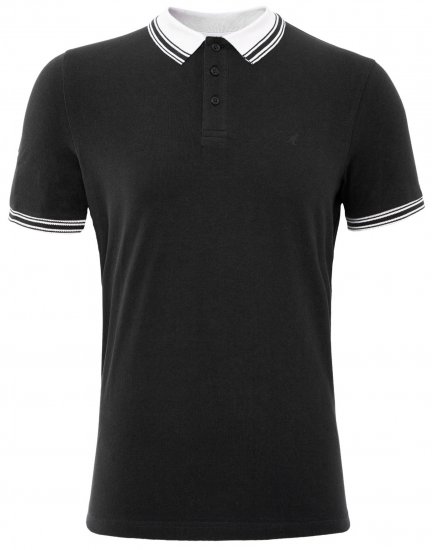 Kangol Shipley Polo Black - Polo- & piqueskjorter - Poloskjorte i store størrelser - 2XL-8XL
