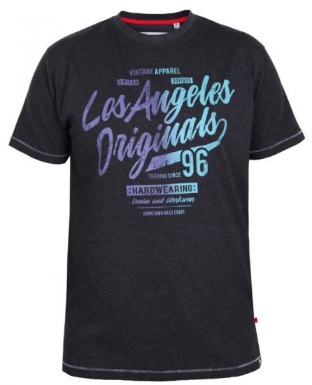 D555 Simmons T-shirt Black - T-skjorter - Store T-skjorter - 2XL-14XL