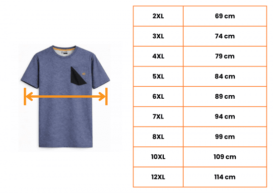 Motley Denim Milan T-skjorte Lys indigo - T-skjorter - Store T-skjorter - 2XL-14XL