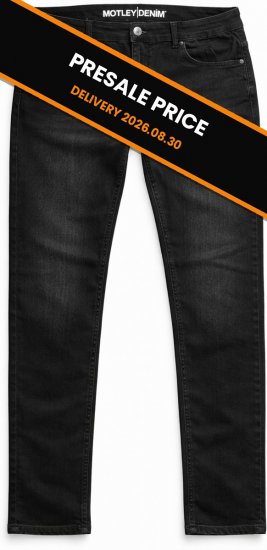 Motley Denim Soho 5-Pocket Jeans Black - Jeans og bukser - Store Bukser og Store Jeans