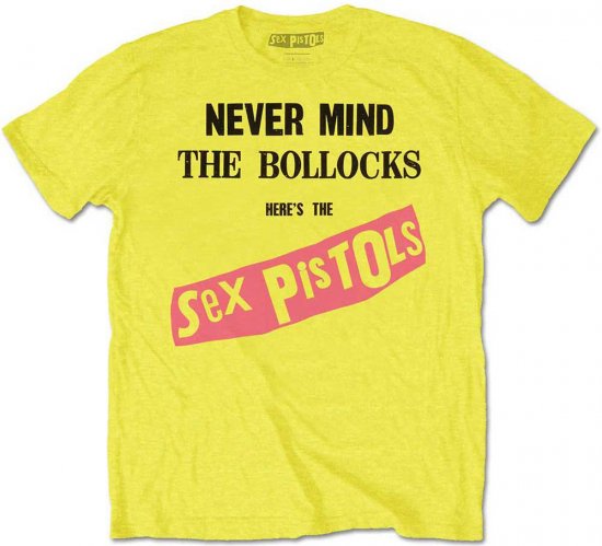 Sex Pistols Never Mind The Bollocks T-shirt Yellow - T-skjorter - Store T-skjorter - 2XL-14XL