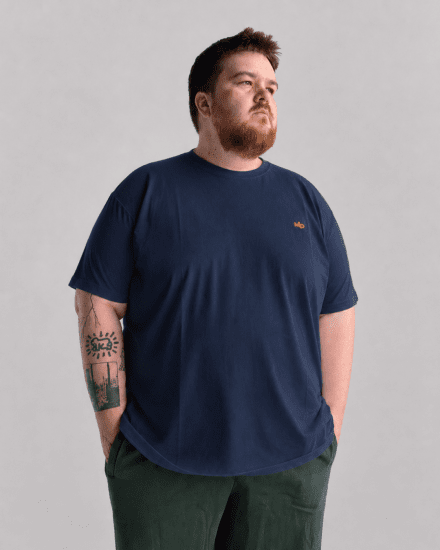 Motley Denim Stockholm T-shirt Dark Indigo - T-skjorter - Store T-skjorter - 2XL-14XL
