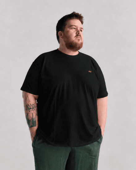 Motley Denim Stockholm T-shirt Black - T-skjorter - Store T-skjorter - 2XL-14XL