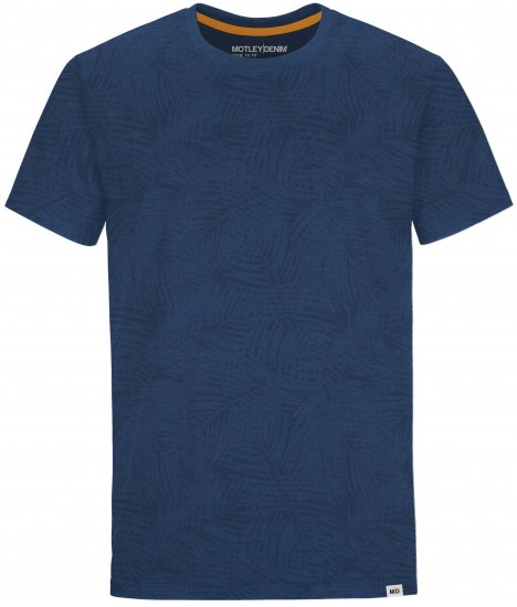 Motley Denim Sutton T-shirt Dark Indigo - T-skjorter - Store T-skjorter - 2XL-14XL