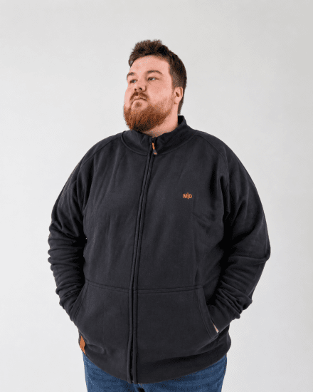 Motley Denim London Sweatshirt Black - Gensere og hettegensere - Store hettegensere - 2XL-14XL