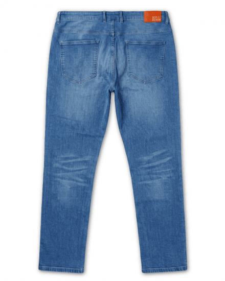 Motley Denim Soho 5-Pocket Jeans Blue Wash - Jeans og bukser - Store Bukser og Store Jeans