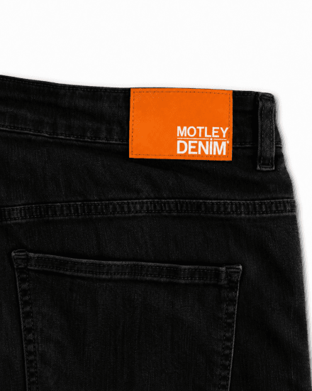 Motley Denim Soho 5-Pocket Jeans Black - Jeans og bukser - Store Bukser og Store Jeans