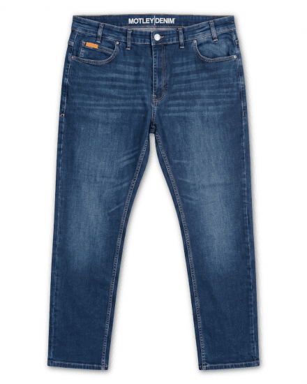 Motley Denim Soho 5-Pocket Jeans Mid Wash - Jeans og bukser - Store Bukser og Store Jeans