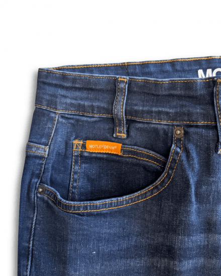Motley Denim Soho 5-Pocket Jeans Mid Wash - Jeans og bukser - Store Bukser og Store Jeans
