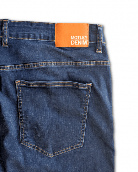 Motley Denim Soho 5-Pocket Jeans Mid Wash - Jeans og bukser - Store Bukser og Store Jeans