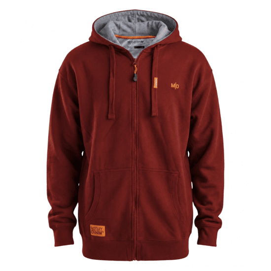 Motley Denim Copenhagen Hoodie Red - Gensere og hettegensere - Store hettegensere - 2XL-14XL