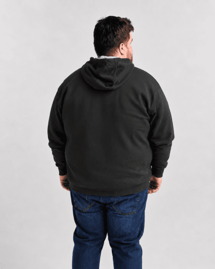 Motley Denim Copenhagen Hoodie Charcoal - Gensere og hettegensere - Store hettegensere - 2XL-14XL