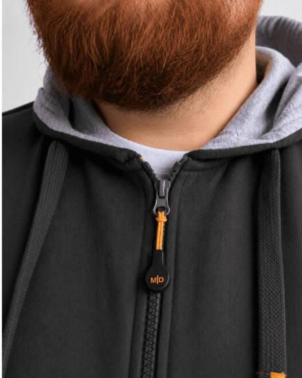 Motley Denim Copenhagen Hoodie Charcoal - Gensere og hettegensere - Store hettegensere - 2XL-14XL