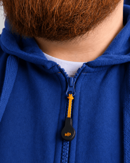 Motley Denim Copenhagen Hoodie Royal Blue - Gensere og hettegensere - Store hettegensere - 2XL-14XL