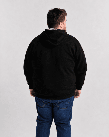 Motley Denim Copenhagen Hoodie Black - Gensere og hettegensere - Store hettegensere - 2XL-14XL