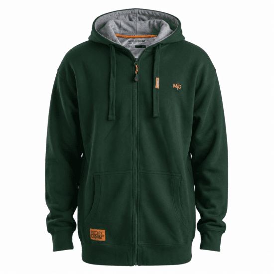 Motley Denim Copenhagen Hoodie Racing Green - Gensere og hettegensere - Store hettegensere - 2XL-14XL