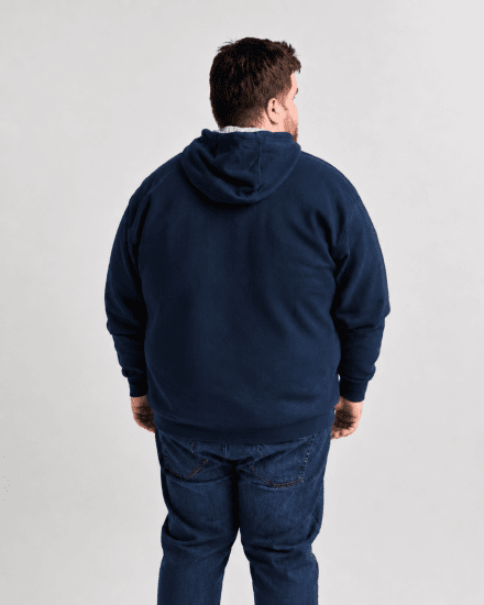 Motley Denim Copenhagen Hoodie Dark Indigo - Gensere og hettegensere - Store hettegensere - 2XL-14XL