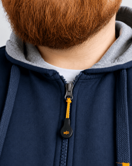 Motley Denim Copenhagen Hoodie Dark Indigo - Gensere og hettegensere - Store hettegensere - 2XL-14XL