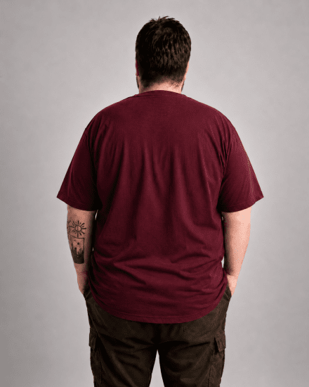Motley Denim Milan T-skjorte Rød - T-skjorter - Store T-skjorter - 2XL-14XL