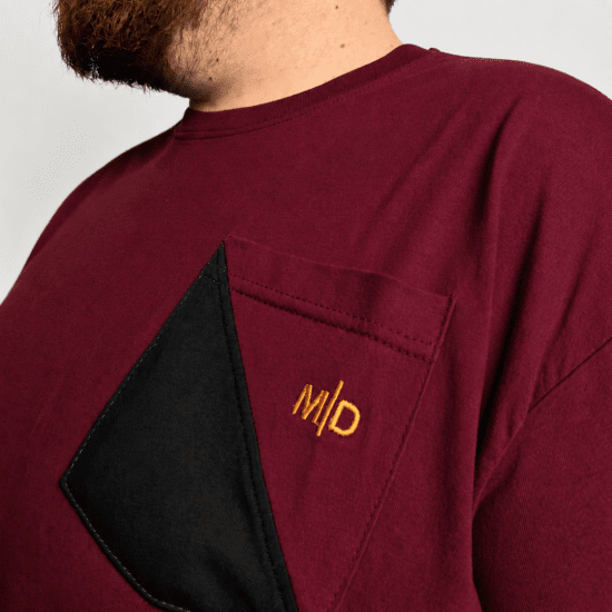 Motley Denim Milan T-skjorte Rød - T-skjorter - Store T-skjorter - 2XL-14XL