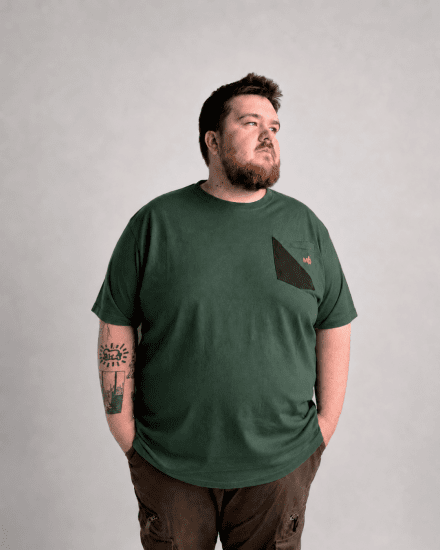 Motley Denim Milan T-skjorte Racinggrønn - T-skjorter - Store T-skjorter - 2XL-14XL