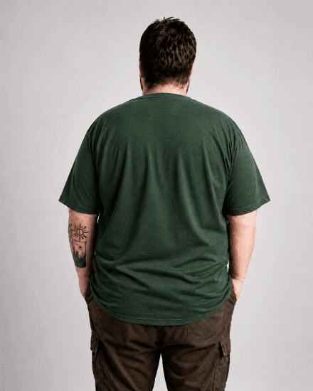 Motley Denim Milan T-skjorte Racinggrønn - T-skjorter - Store T-skjorter - 2XL-14XL