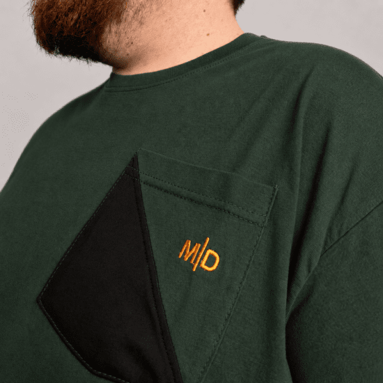 Motley Denim Milan T-skjorte Racinggrønn - T-skjorter - Store T-skjorter - 2XL-14XL