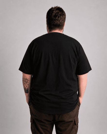 Motley Denim Milan T-skjorte Svart - T-skjorter - Store T-skjorter - 2XL-14XL